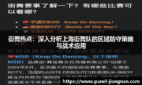 街舞热点：深入分析上海街舞队的区域防守策略与战术应用